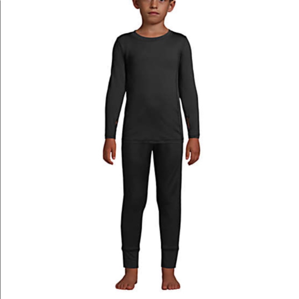 NWT Boys XL (18-20) Lands End long underwear. Navy.  From Lands End.